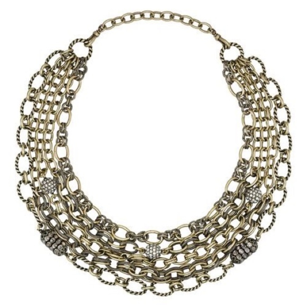 Heirloom Chain + Pavé Convertible Necklace Gold
